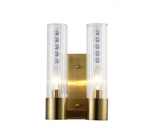 Бра Crystal Lux OTONO AP2 BRASS/TRANSPARENTE