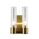 Бра Crystal Lux OTONO AP2 BRASS/TRANSPARENTE