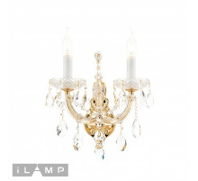 Бра iLamp Diamond W6071-2 GD+CL