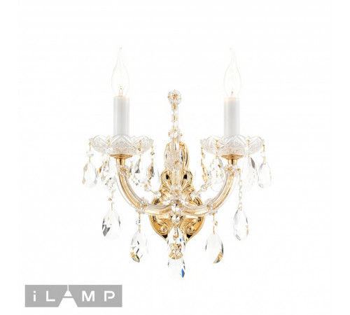 Бра iLamp Diamond W6071-2 GD+CL