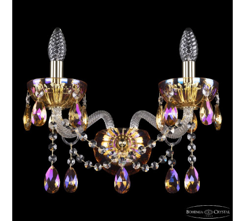 Бра Bohemia Ivele Crystal 5413B/2/165 G Shampan/M-1H K777 Бра Bohemia Ivele Crystal 5413B/2/165 G Shampan/M-1H K777