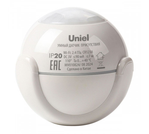 Умный датчик присутствия Wi-Fi. на батарейке Uniel UL-00011707 USN-A530 MS/WF WHITE