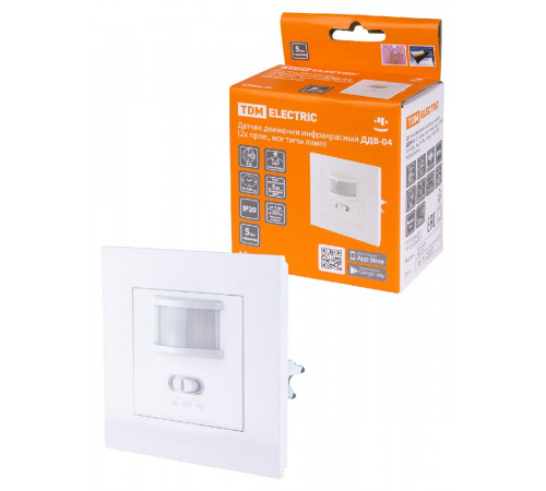 Датчик движения инфракрасный TDM Electric ДДВ-04 SQ0324-0045 Датчик движения инфракрасный TDM Electric ДДВ-04 SQ0324-0045