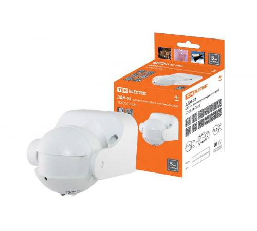 Датчик движения микроволновый TDM Electric ДДМ-02 SQ0324-0021 Датчик движения микроволновый TDM Electric ДДМ-02 SQ0324-0021
