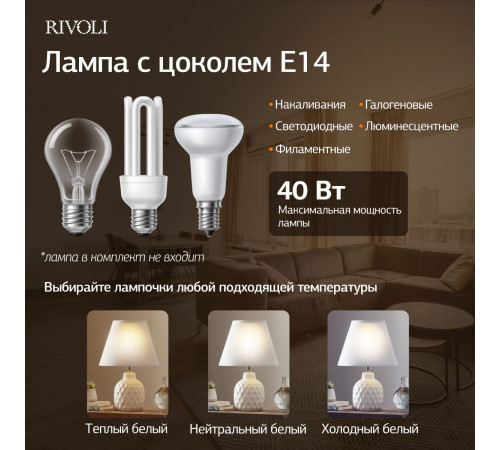 Настольная лампа Rivoli Muriel 7550-501 Б0070136