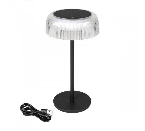 Настольная лампа аккумуляторная Arlight SP-KWALLEN-4.7W Warm2700 (Черный, 130 deg, 5V) (IP54 Металл) 060829