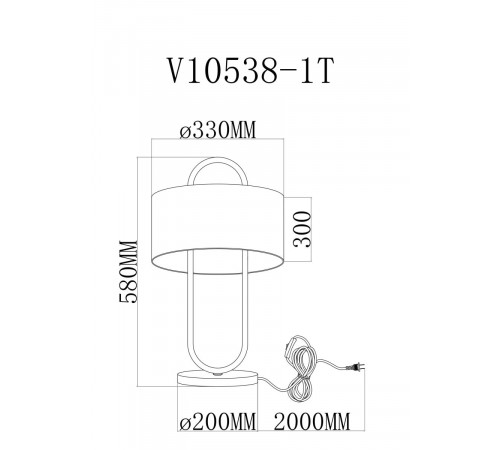 Настольная лампа Moderli Palma V11599-1T Настольная лампа Moderli Palma V11599-1T
