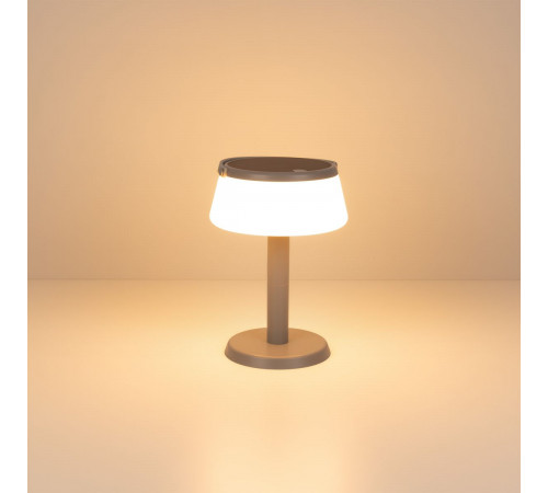 Настольная лампа аккумуляторная Arlight SP-TRAFO-1.5W Warm2700 (Серый, 120 deg, 5V) (IP54 Пластик) 060825