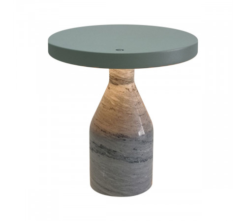 Настольная лампа Arlight SP-CROOD-TAB-R22.5x24-7W Warm3200-MIX (SG-GN, 140 deg, 230V) (IP20, Мрамор) 061769