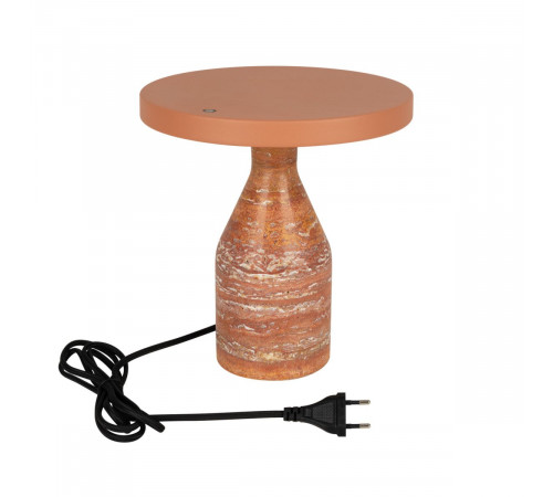 Настольная лампа Arlight SP-CROOD-TAB-R22.5x24-7W Warm3200-MIX (RD-BRG, 140 deg, 230V) (IP20, Травертин) 061732