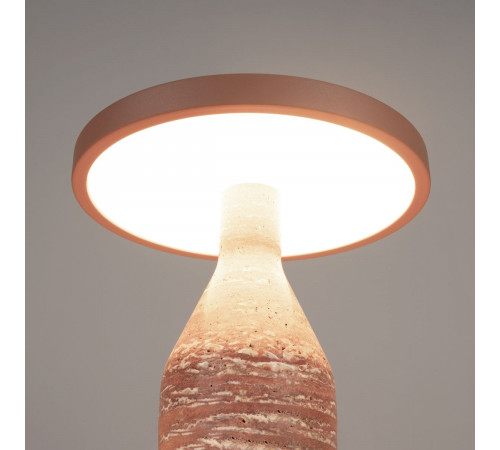 Настольная лампа Arlight SP-CROOD-TAB-R22.5x24-7W Warm3200-MIX (RD-BRG, 140 deg, 230V) (IP20, Травертин) 061732