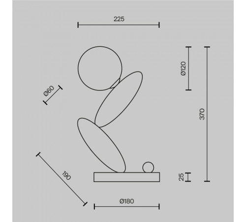Настольная лампа Maytoni Resonance MOD482TL-L6PT3K