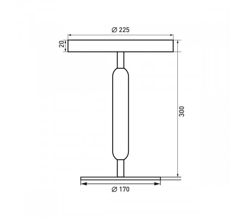 Светильник Arlight SP-ALYSS-TAB-R22.5х30-5W Warm3200-MIX (RD-BRG, 110 deg, 230V) (IP20, Мрамор) 061709