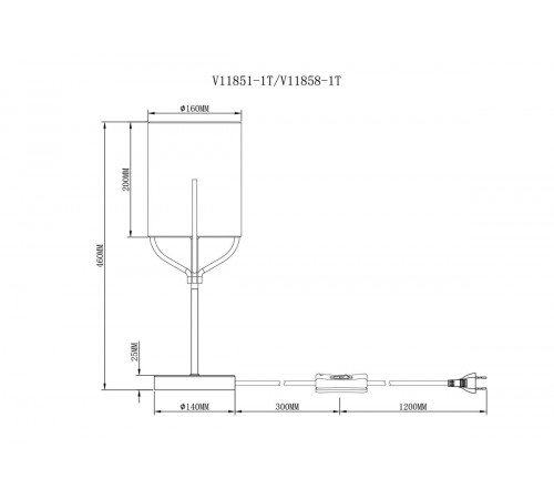 Настольная лампа Moderli Inari V11858-1T