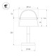 Настольная лампа аккумуляторная Arlight SP-TRAFO-1.5W Warm2700 (Красный, 120 deg, 5V) (IP54 Пластик) 063190
