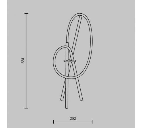 Настольная лампа Maytoni Crochet MOD369TL-L15B3K