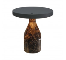 Настольная лампа Arlight SP-CROOD-TAB-R22.5x24-7W Warm3200-MIX (CF-BK, 140 deg, 230V) (IP20, Мрамор) 061771