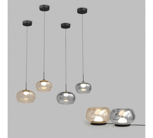 Настольная лампа Denkirs Floa DK6747-BK+SM