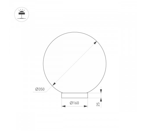 Настольная лампа Arlight SP-SILKA-TAB-R350-11W Warm2700 (WH, 330 deg, TOUCH-DIM) (IP20, Натуральный шелк) 056889