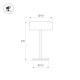 Настольная лампа аккумуляторная Arlight SP-KWALLEN-4.7W Warm2700 (Черный, 130 deg, 5V) (IP54 Металл) 060829
