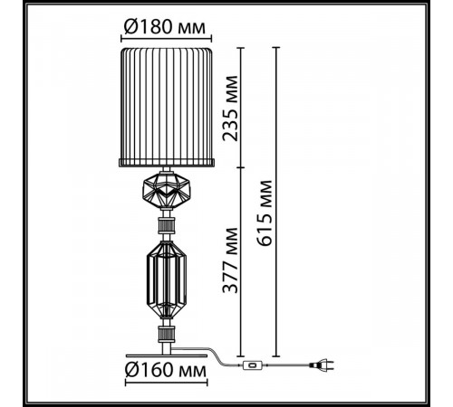 Настольная лампа Odeon Light Modern Terra 5414/1T