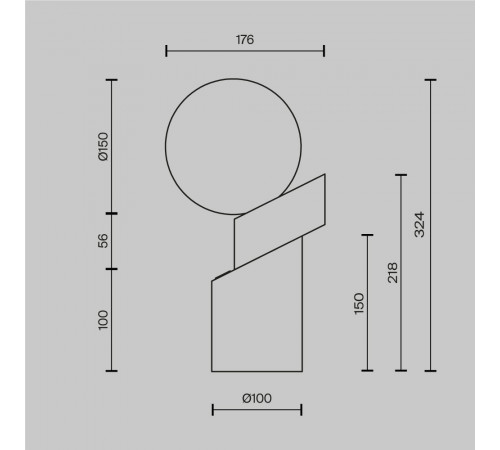 Настольная лампа Maytoni Divario MOD468TL-L3B3K
