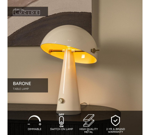 Настольная лампа Lucide Barone 65502/52/41