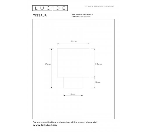 Настольная лампа Lucide Tissaja 06528/41/31