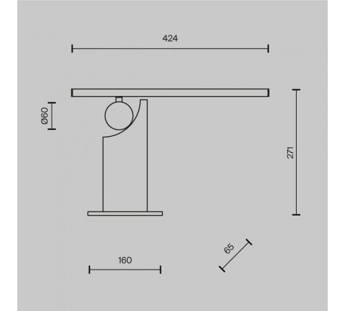 Настольная лампа Maytoni Monumento MOD467TL-L9BS3K