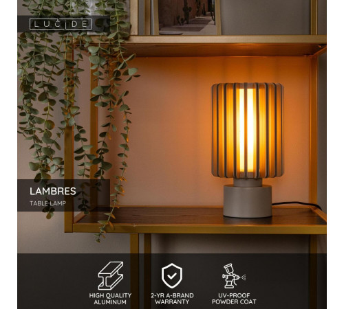 Настольная лампа Lucide Lambres 45510/01/41