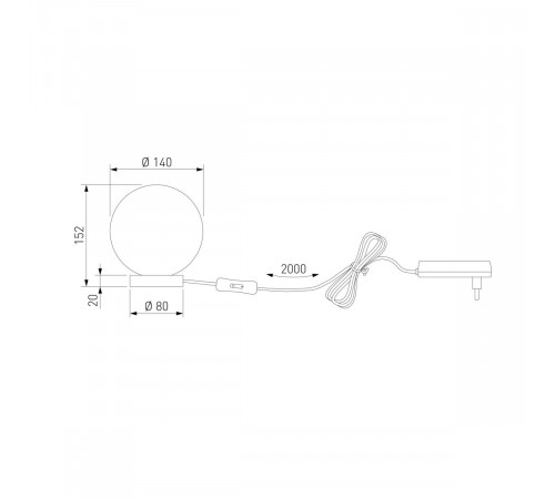 Настольная лампа с плафоном ручной работы Bogate's Crystall 1_102 a072034