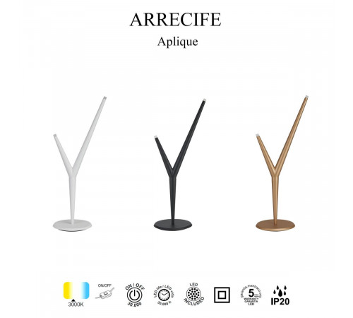 Настольная лампа Mantra Arrecife 9213