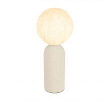 Настольная лампа Arlight SP-SILKA-TAB-R150-6W Warm2700 (WH, 330 deg, 230V, TOUCH-DIM) (IP20, Натуральный шелк) 056890