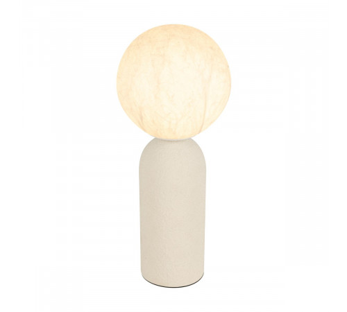 Настольная лампа Arlight SP-SILKA-TAB-R150-6W Warm2700 (WH, 330 deg, 230V, TOUCH-DIM) (IP20, Натуральный шелк) 056890