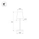 Настольная лампа с аккумулятором Arlight SP-DAISY-TAB-1.5W Warm3000-MIX (RS, 90 deg) (IP54 Металл) 058566