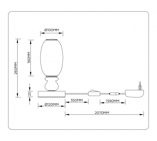 Настольная лампа Ambrella Light High Light Ceramo Modern LH53154