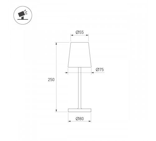 Настольная лампа с аккумулятором Arlight SP-DAISY-TAB-1.5W Warm3000-MIX (SD, 90 deg) (IP54 Металл) 056081 Настольная лампа с аккумулятором Arlight SP-DAISY-TAB-1.5W Warm3000-MIX (SD, 90 deg) (IP54 Металл) 056081