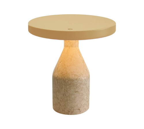 Настольная лампа Arlight SP-CROOD-TAB-R22.5x24-7W Warm3200-MIX (BG-BG, 140 deg, 230V) (IP20, Травертин) 061770