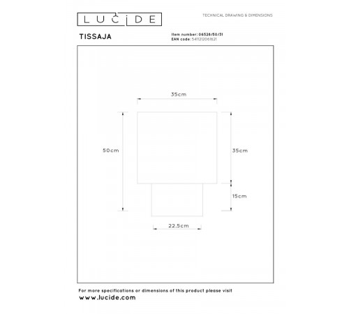 Настольная лампа Lucide Tissaja 06528/50/31