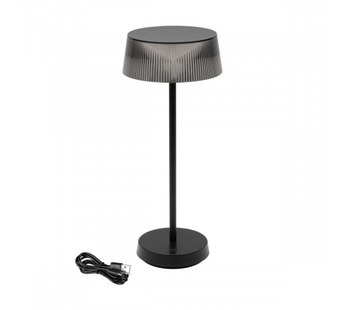 Настольная лампа аккумуляторная Arlight SP-LATIDE-1.5W Warm2700 (Черный, 125 deg, 5V) (IP54 Металл) 060834