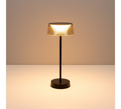 Настольная лампа аккумуляторная Arlight SP-LATIDE-1.5W Warm2700 (Черный, 125 deg, 5V) (IP54 Металл) 060834