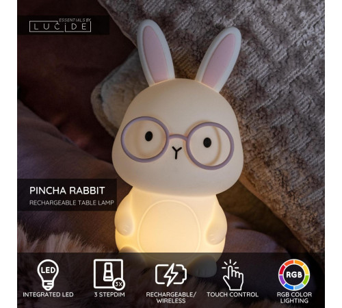 Настольная лампа Lucide Pincha Rabbit 54500/01/66
