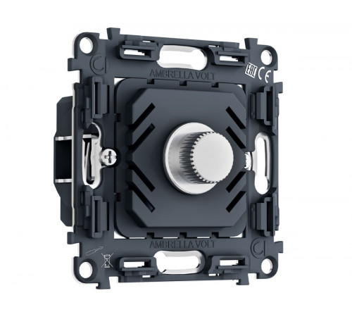 Механизм светорегулятора универсального поворотно-нажимного 25-600W/LED 5-300W QUANT PRO (EXTRA CONTROL) Ambrella Volt PR136