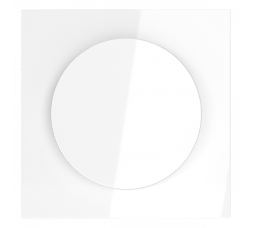 Накладка для светорегулятора поворотно-нажимного Voltum S70 (белый глянцевый) VLS002001