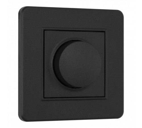 Диммер с рамкой Arte Milano SET16-1-48-1 black