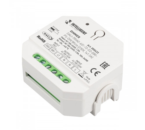 Диммер Arlight DALI-TRIAC-601-72-D2-DRI-PS-DIN White (230V, 1x1.5A) (IARL, IP20 Пластик) 050433