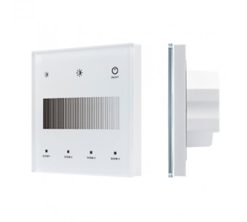 Сенсорная панель Arlight SMART-DALI-301-11-1G-4SC-DT6 Белая (230V, встраиваемая, 2.4G) (IARL, IP20 Пластик) 046561