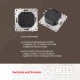 Диммер круглый с рамкой Arte Milano SET08-1-48-1 black