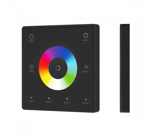Сенсорная панель Arlight SMART-SPI-801-11-4SC-RGBW-SUF Black (3V, 2.4G) (IARL, IP20 Пластик) 061880