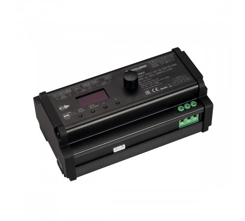 Диммер Arlight SMART-TRIAC-601-82-DIM-PD-DIN Black (230V, 6А, DALI, DMX512, 2.4G) (IARL, IP20 Пластик) 031113(1)